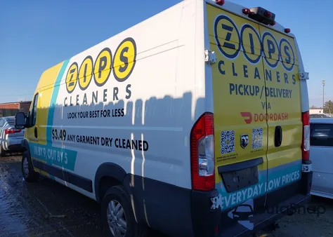 2021 Ram Promaster 3500 Cargo Van High Roof 159 Wb Ext z USA, uszkodzony, nr VIN 3C6MRVJG6ME558407